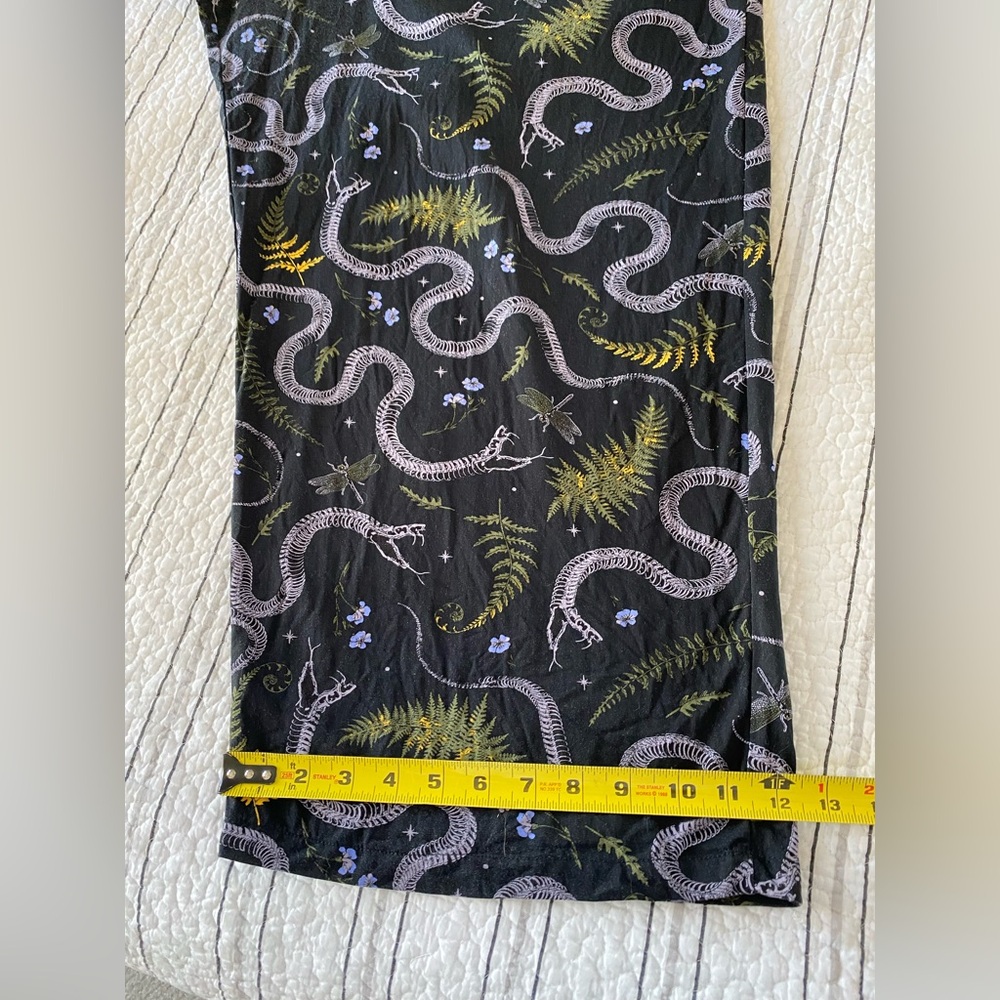 Midnight Hour 3XL jumpsuit romper snake insect fern print - Picture 10 of 11